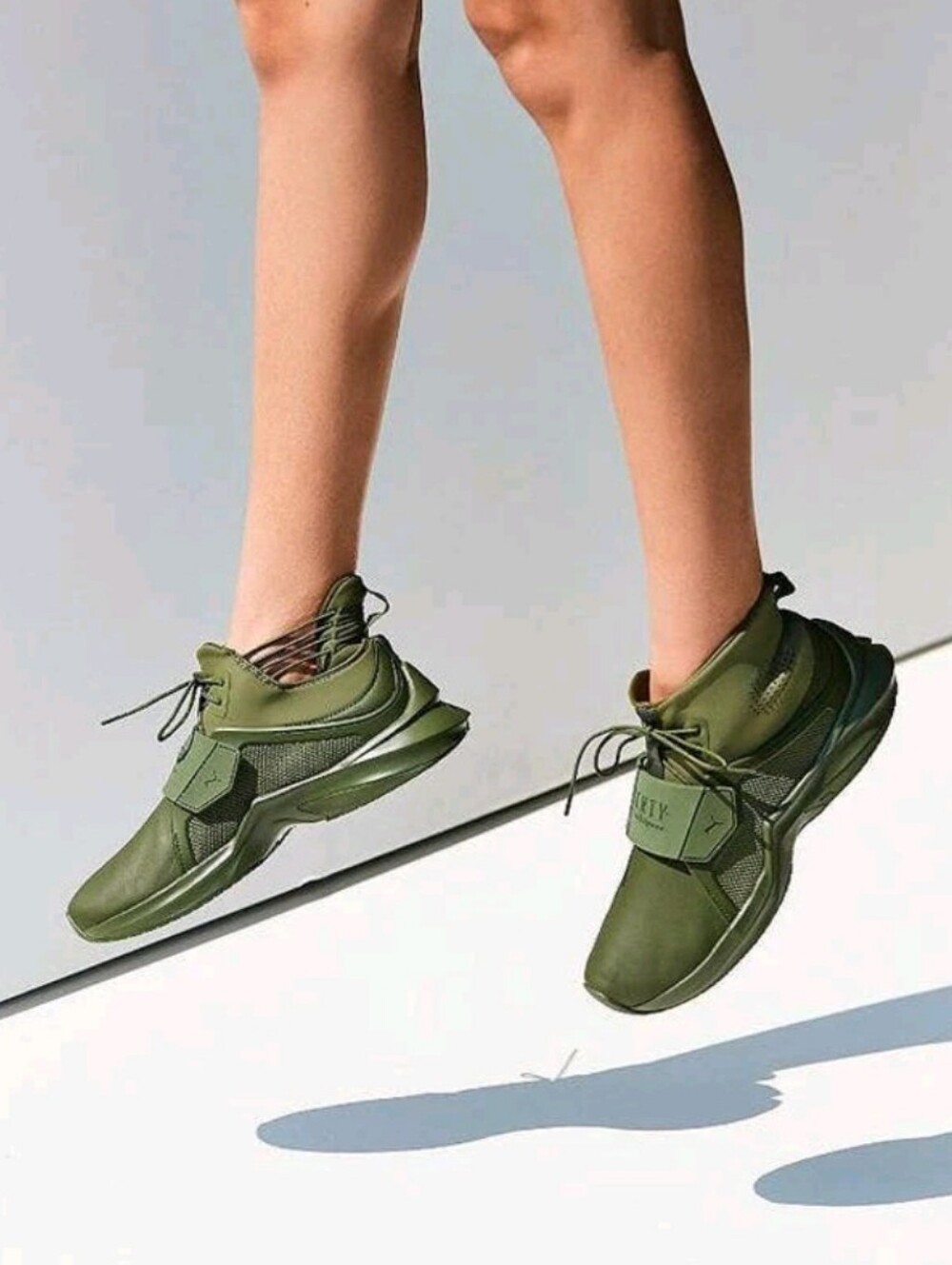 Fenty x Puma Dark Olive Green High Top Sneakers